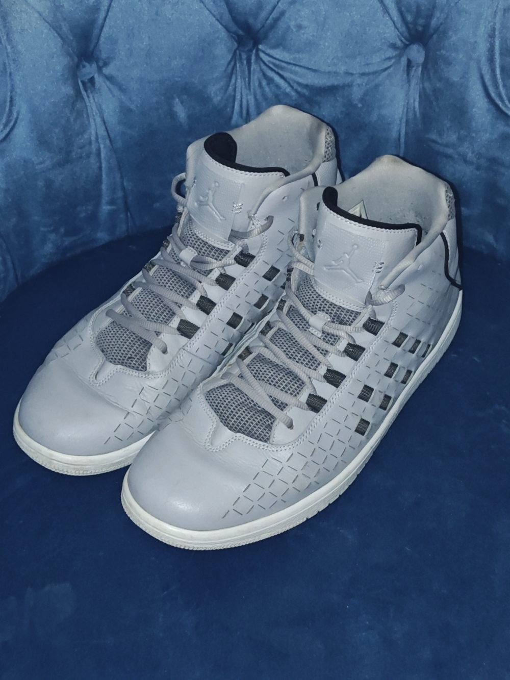 Men's Jordan Illusion Wolf Gray High-Top Basketball Sneakers